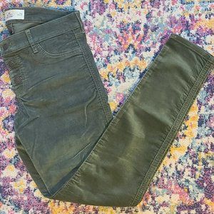 Hollister dark green corduroy skinny Size 29